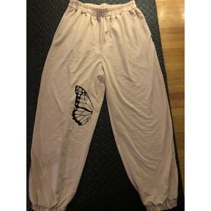 SHEIN Butterfly Sweatpants